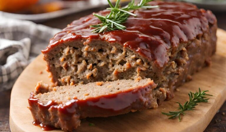Meatloaf on a table