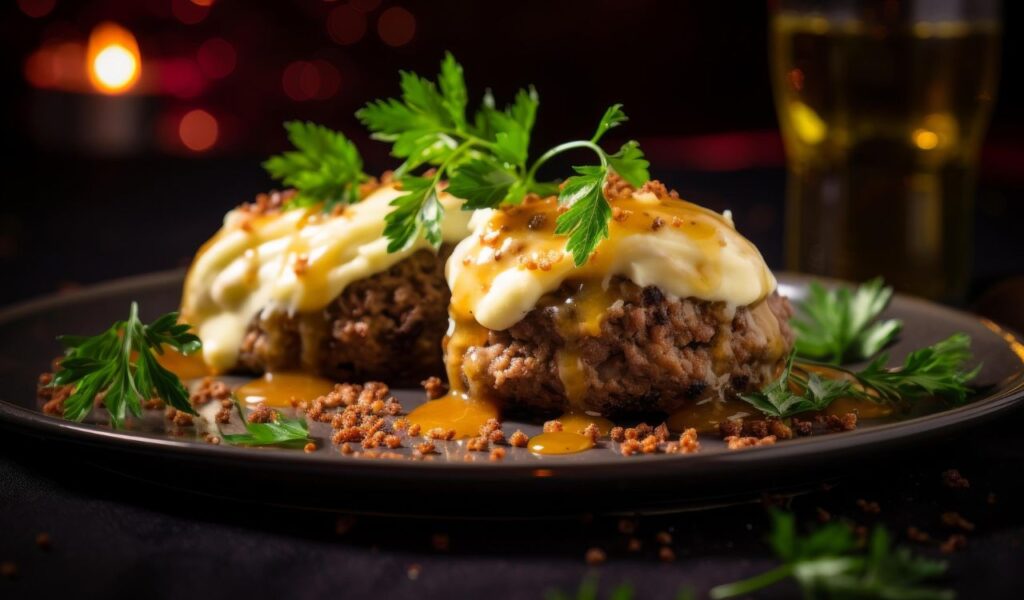 Meatloaf with mashed potato