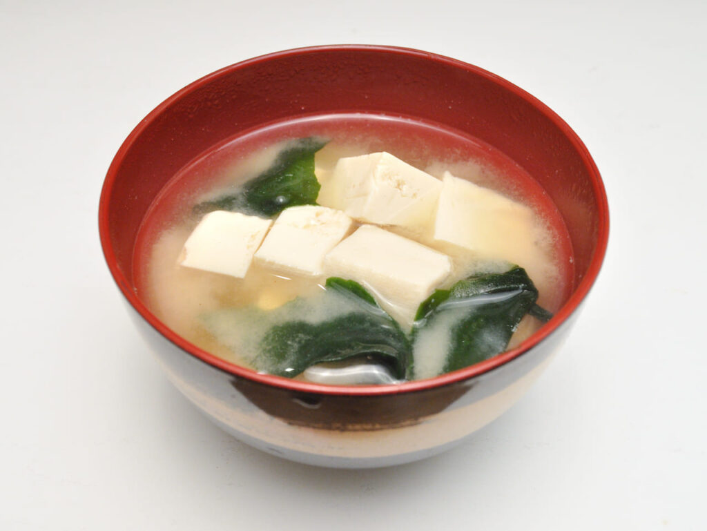 Miso Soup with Tofu and Seaweed