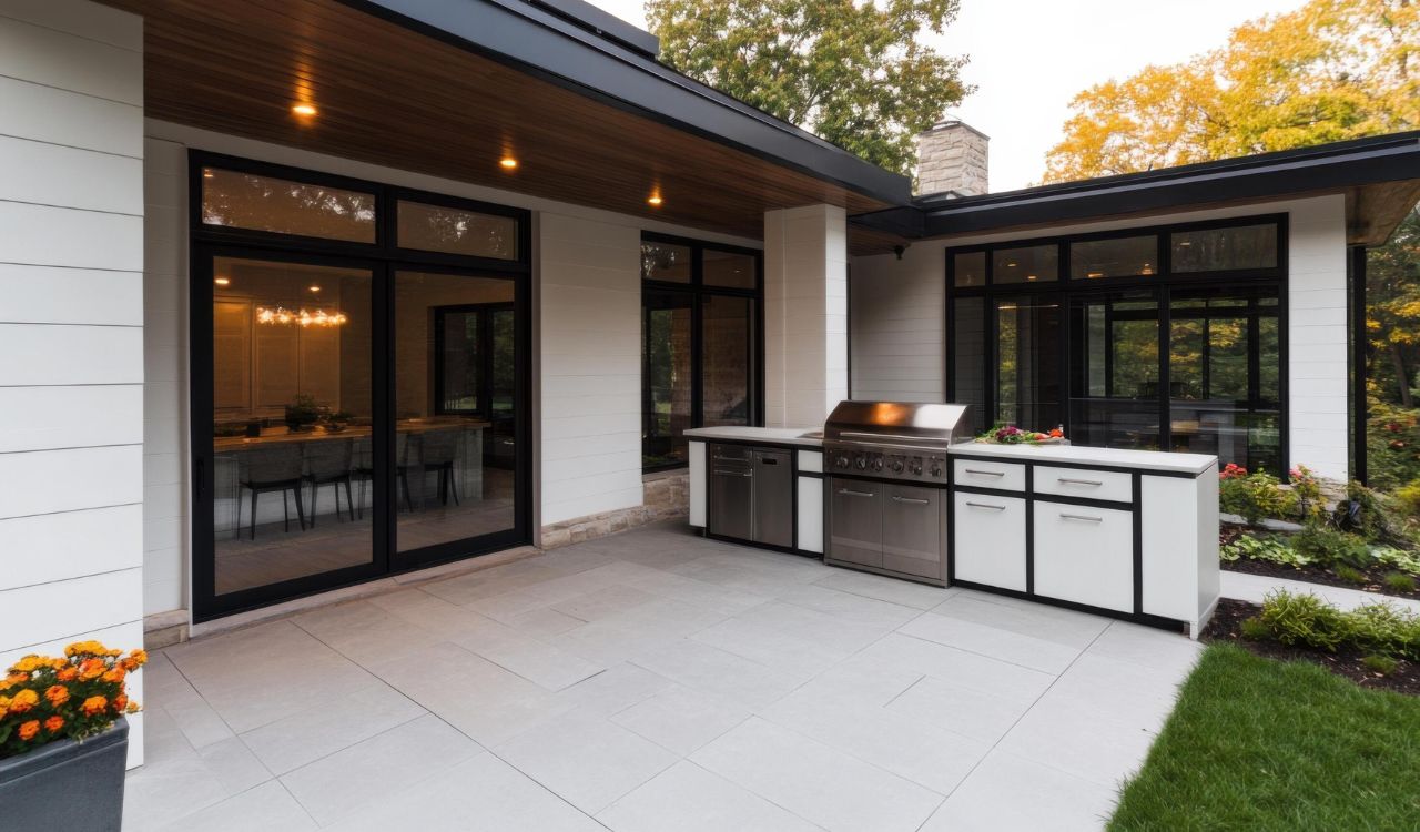 Modular outdoor kitchen island