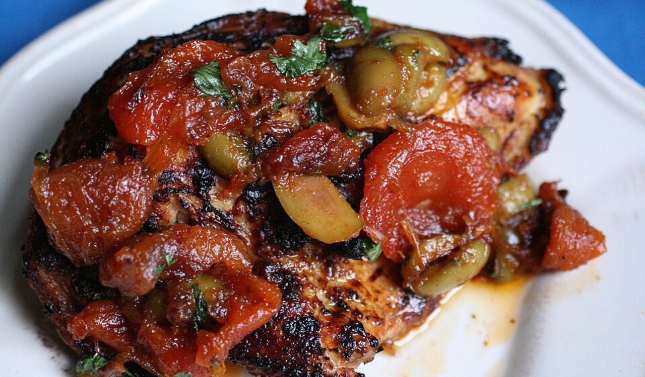 Moroccan Chicken with apricots