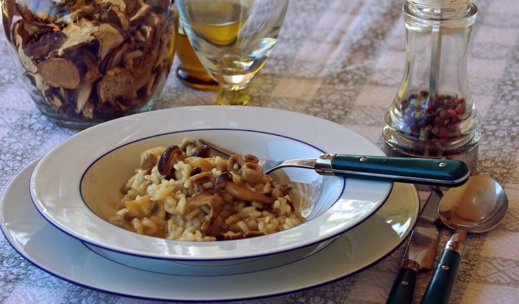 Mushroom risotto