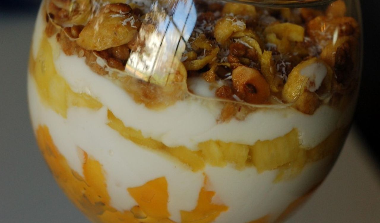 Pineapple orange parfaits