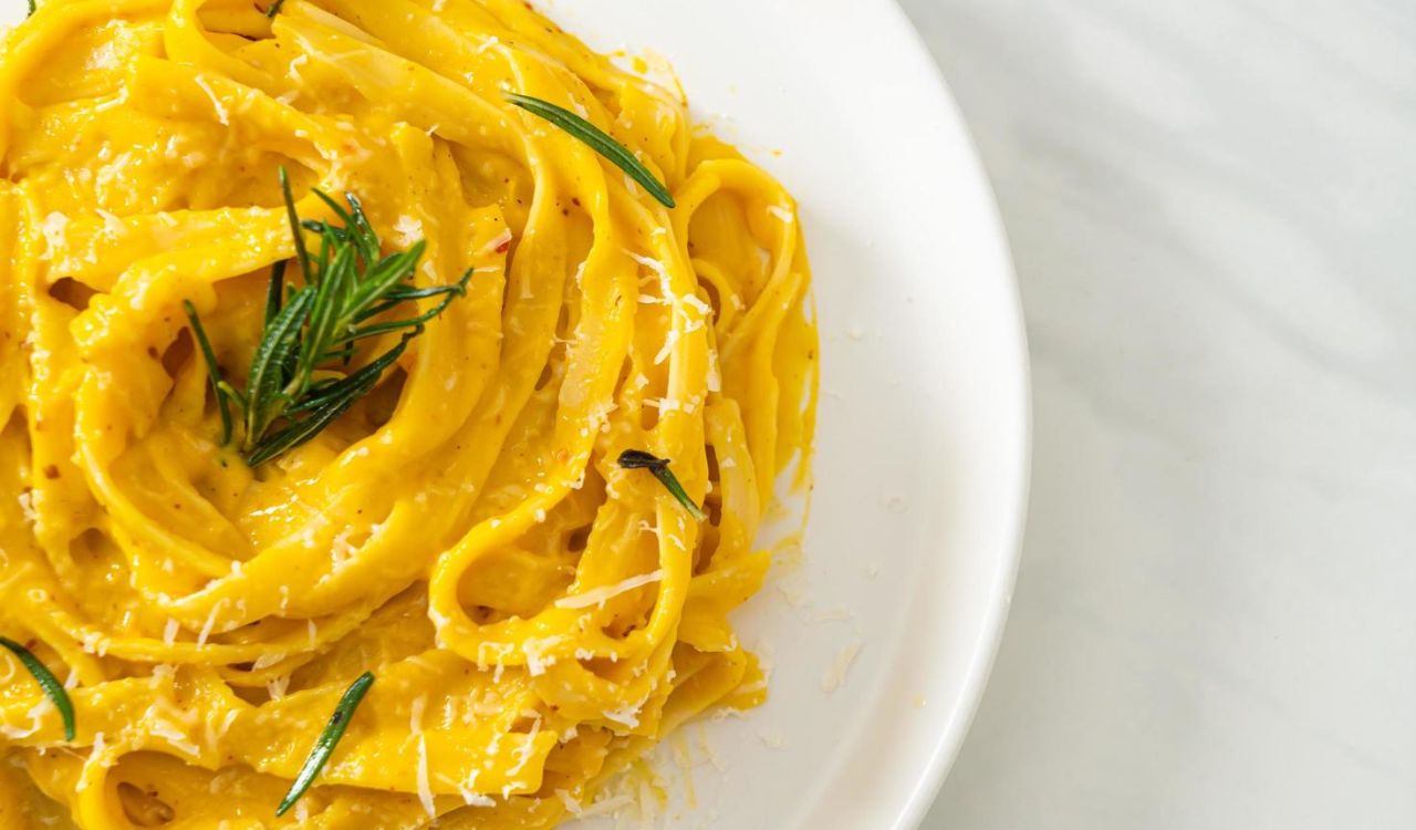 Pumpkin Alfredo Pasta