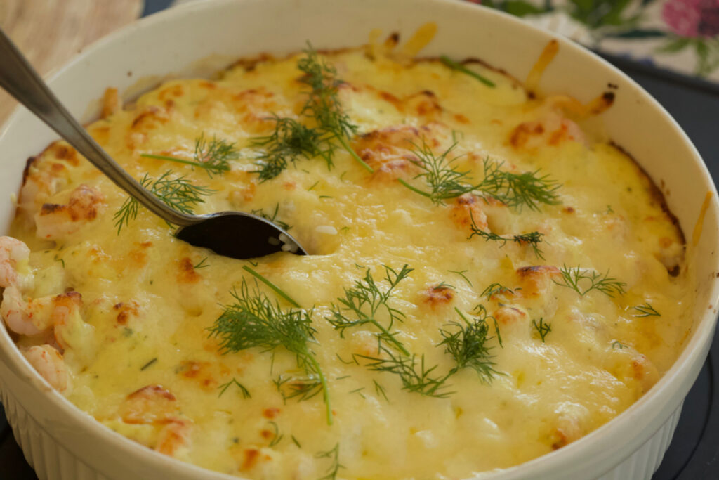 Shrimp and rice casserole