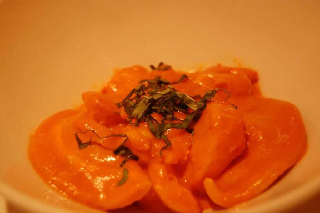 Lobster Ravioli with Cream Sauce