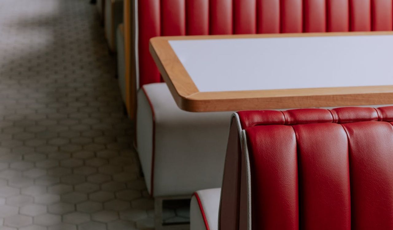 Red booth