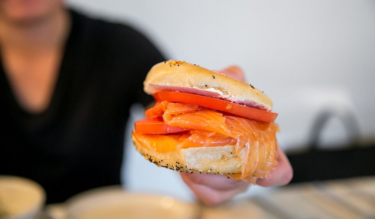 Russ & Daughters Lox and Schmear Bagel