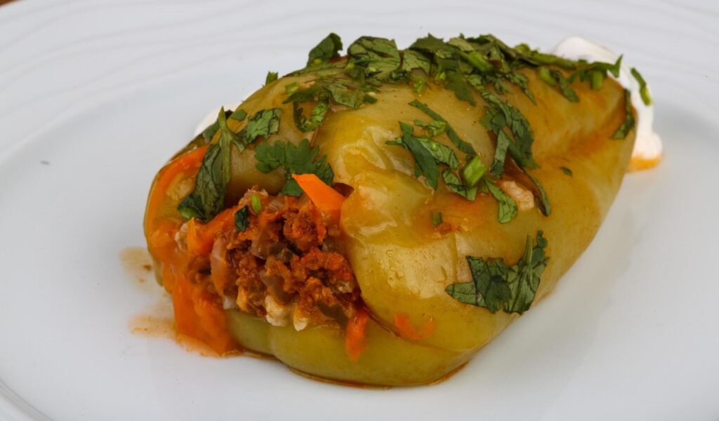 Sausage-Stuffed Bell Peppers