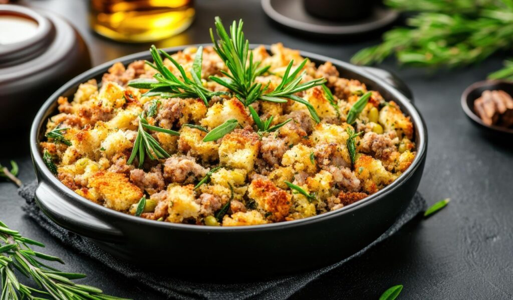 Sausage and Apple Stuffing Casserole