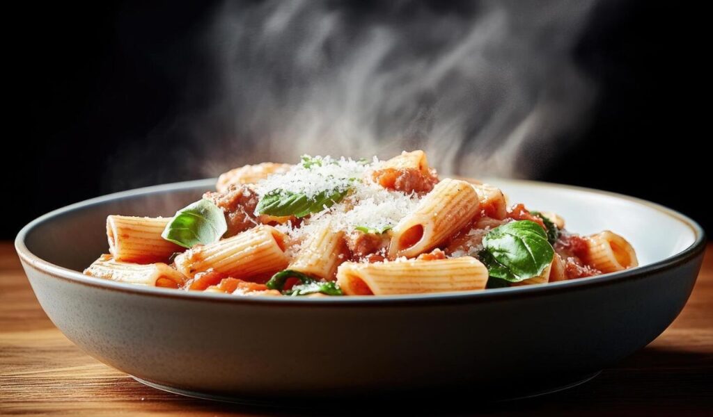 Sausage spinach pasta