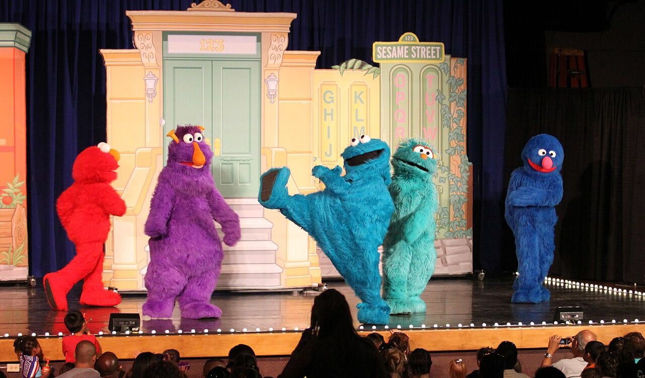 Sesame Street show on stage