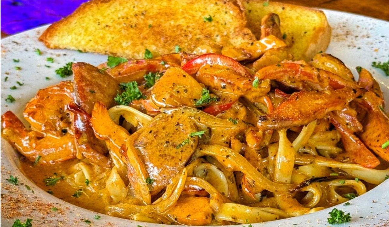 Shrimp cajun pasta
