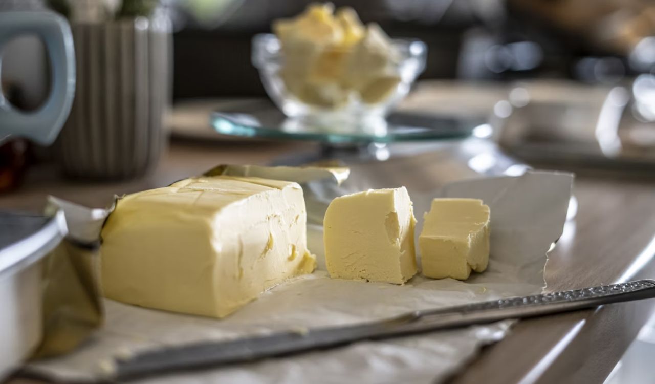 Sliced butter