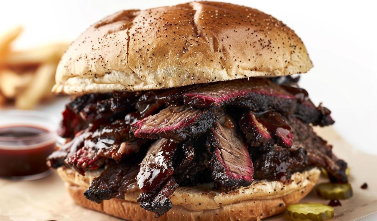 Smoked brisket sandwich
