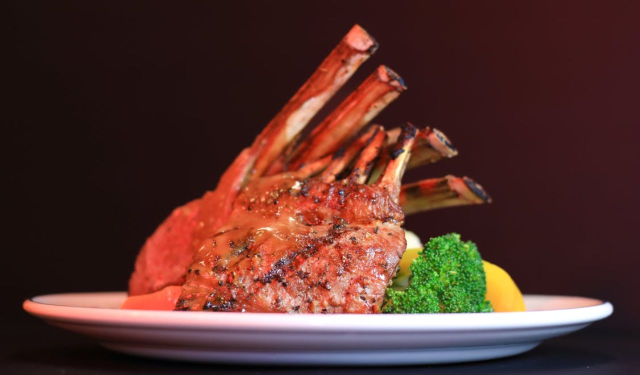 Smoked lamb chops