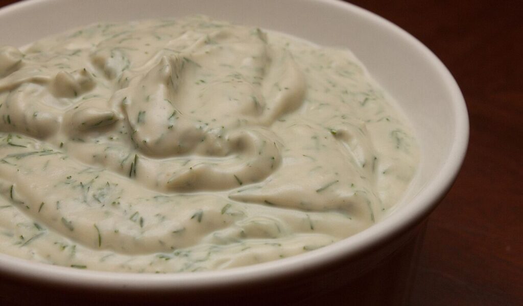 Sour cream and dill