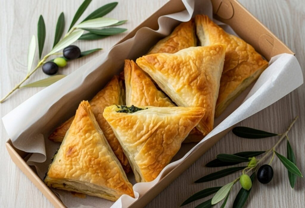 Spinach and Feta Phyllo Triangles