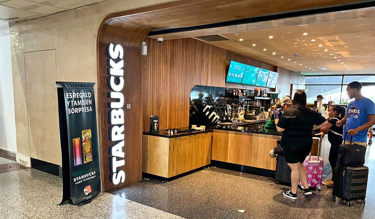 Starbucks in an airport