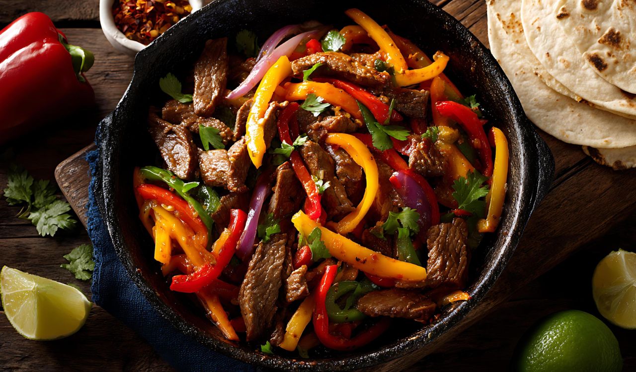 Steak fajitas
