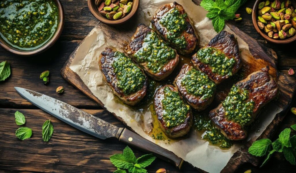 Steak with chimichurri