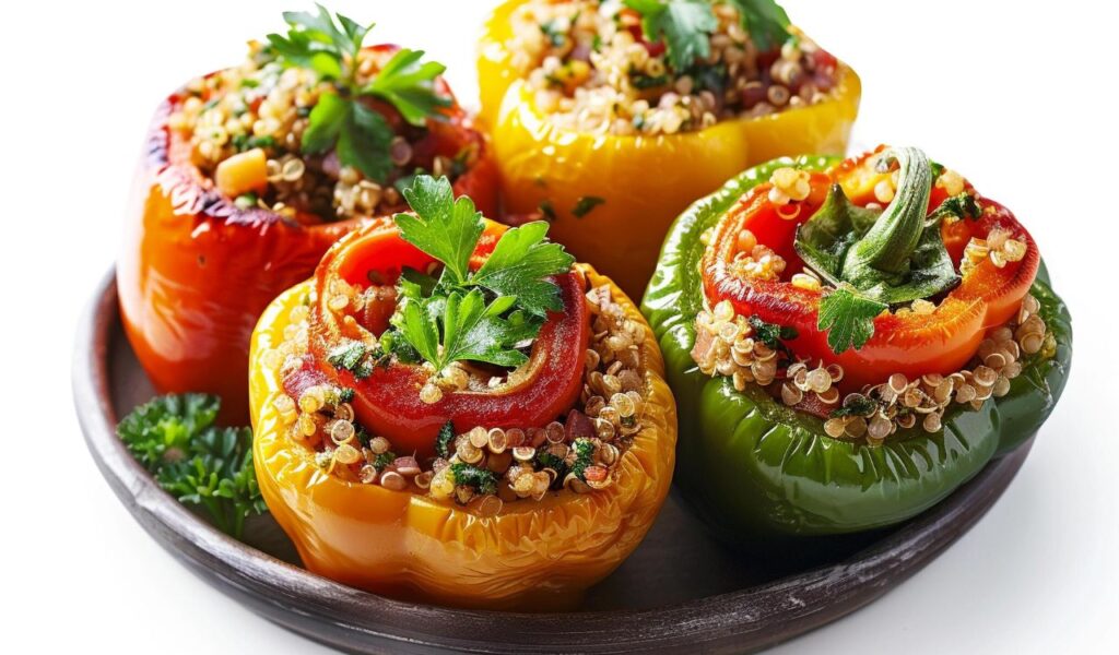 Stuffed peppers with quinoa
