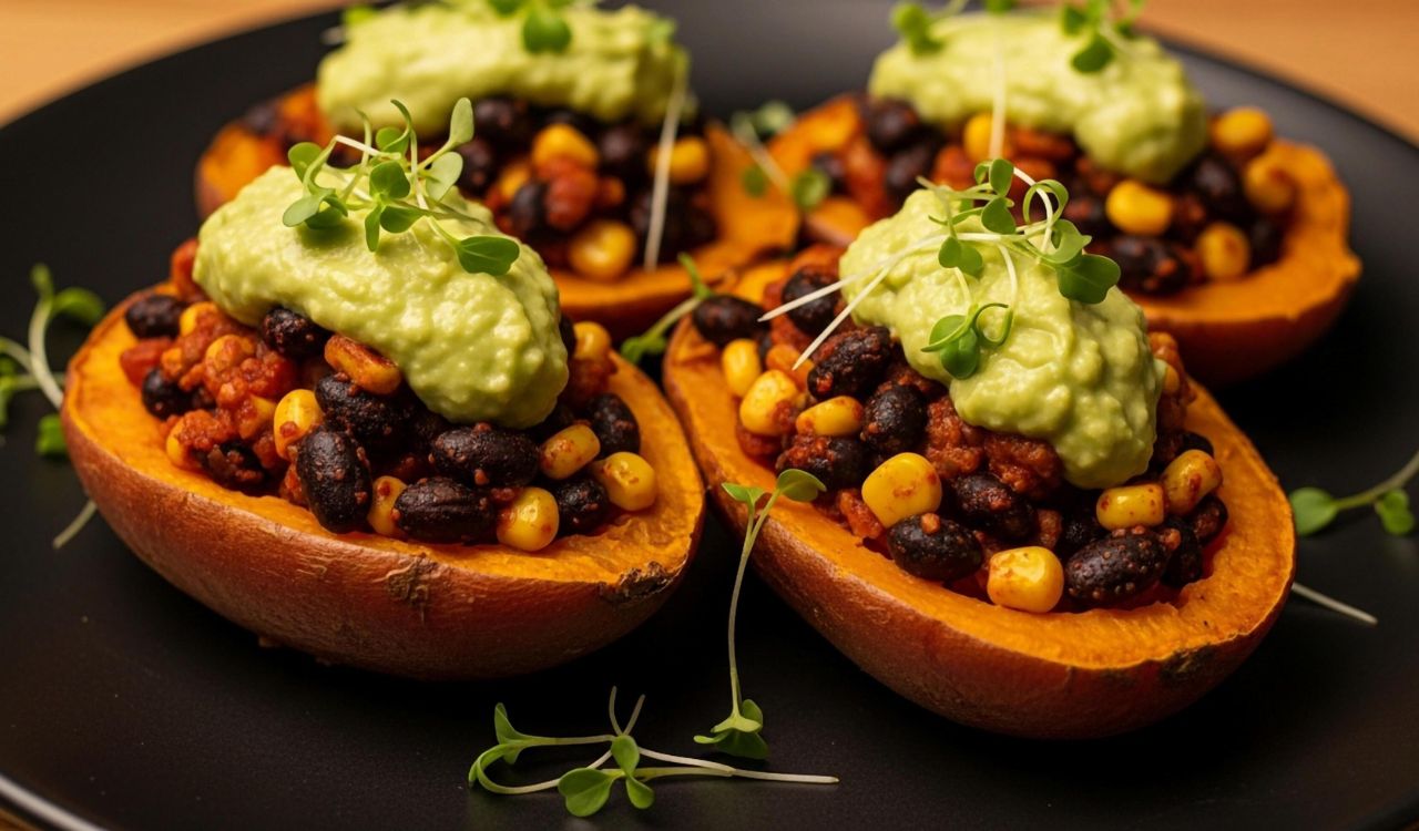 Stuffed sweet potatoes