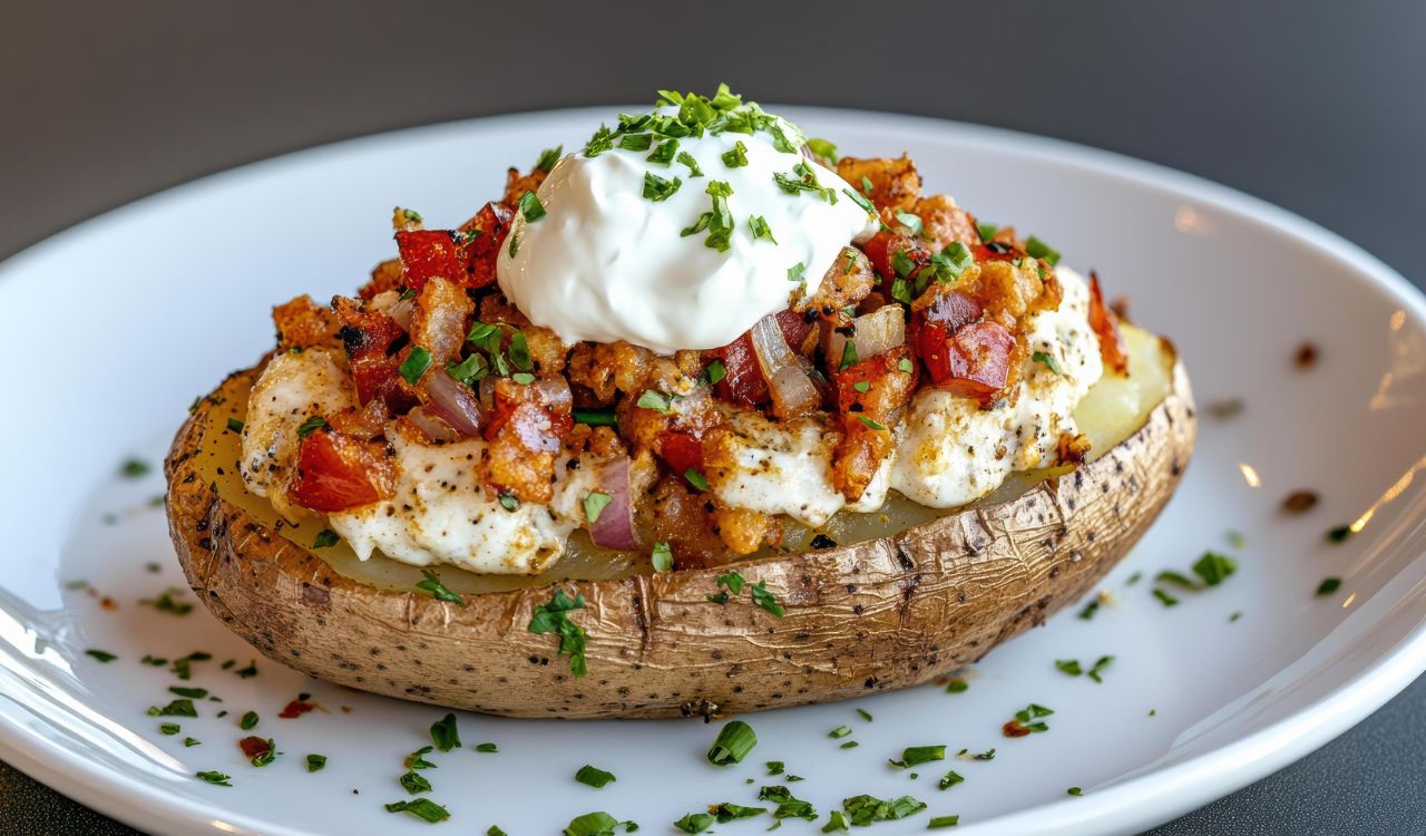 Taco baked potatoes