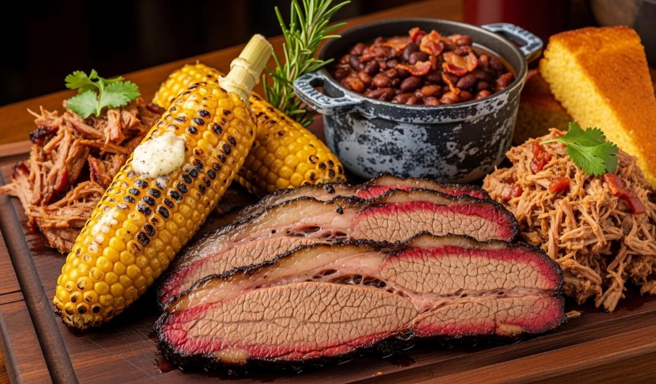 Texas barbecue platter