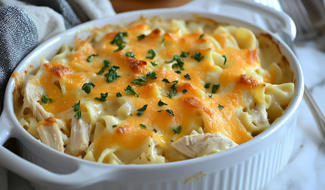 Turkey and Cranberry Noodle Casserole