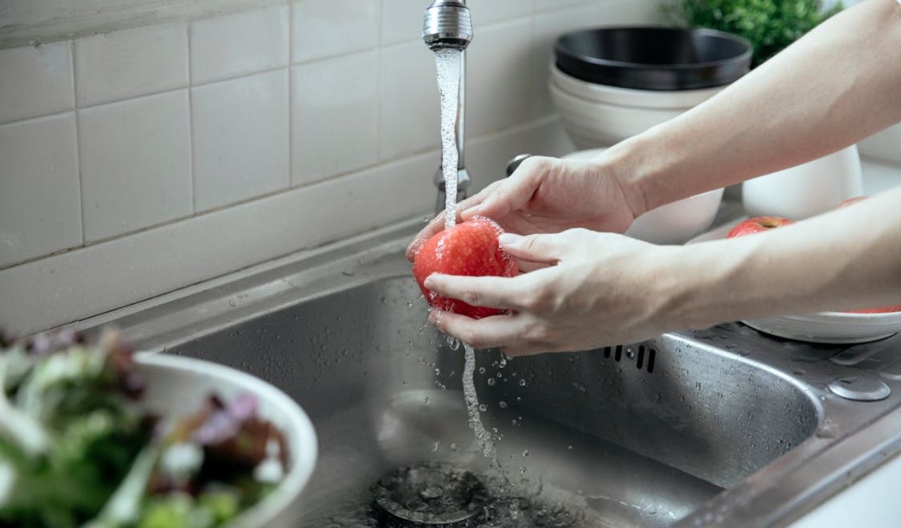 Washing fruit