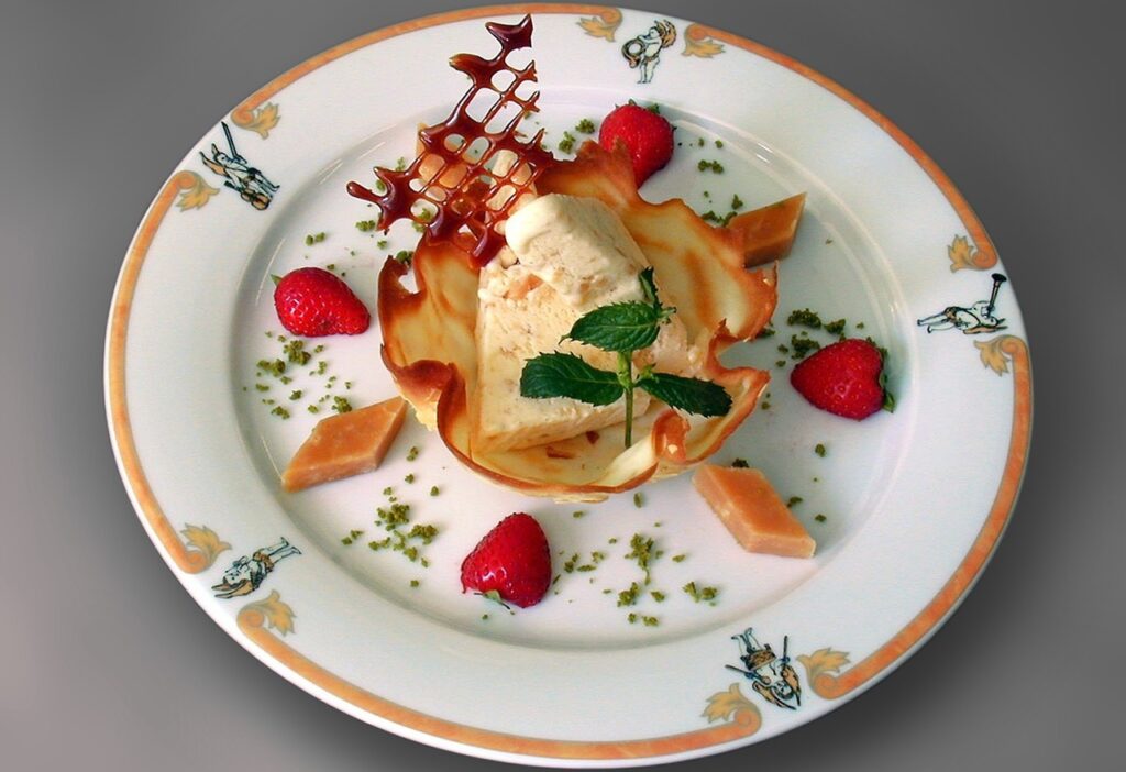 Dessert, Caramel, Gourmet image.