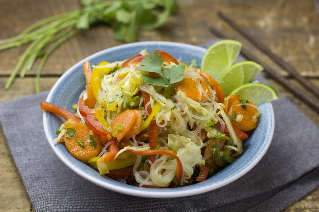 Glass noodle salad,