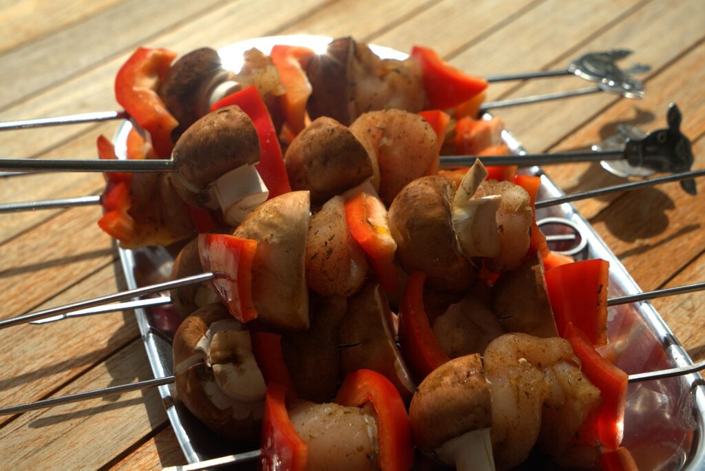 Grilled Vegetable Skewers with Herb Marinade