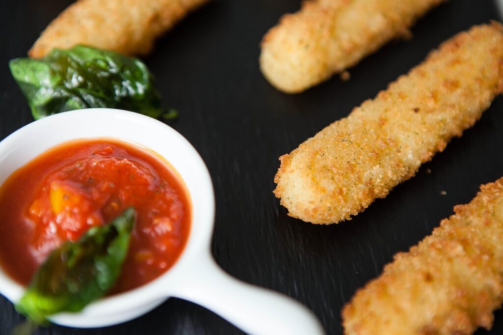 Fried Mozzarella Sticks
