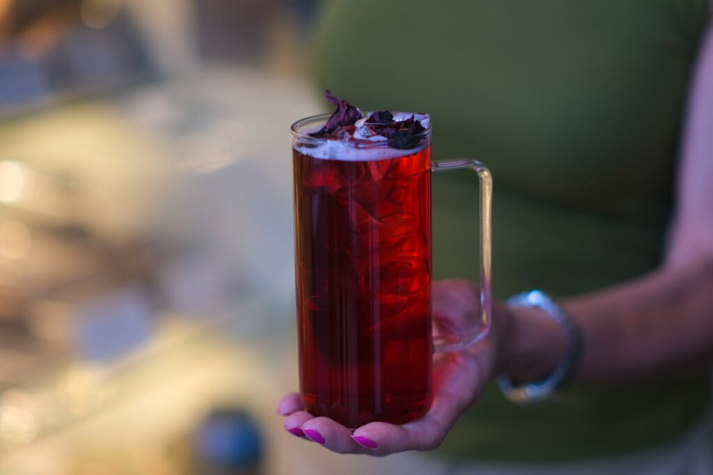 Iced Hibiscus Tea Punch