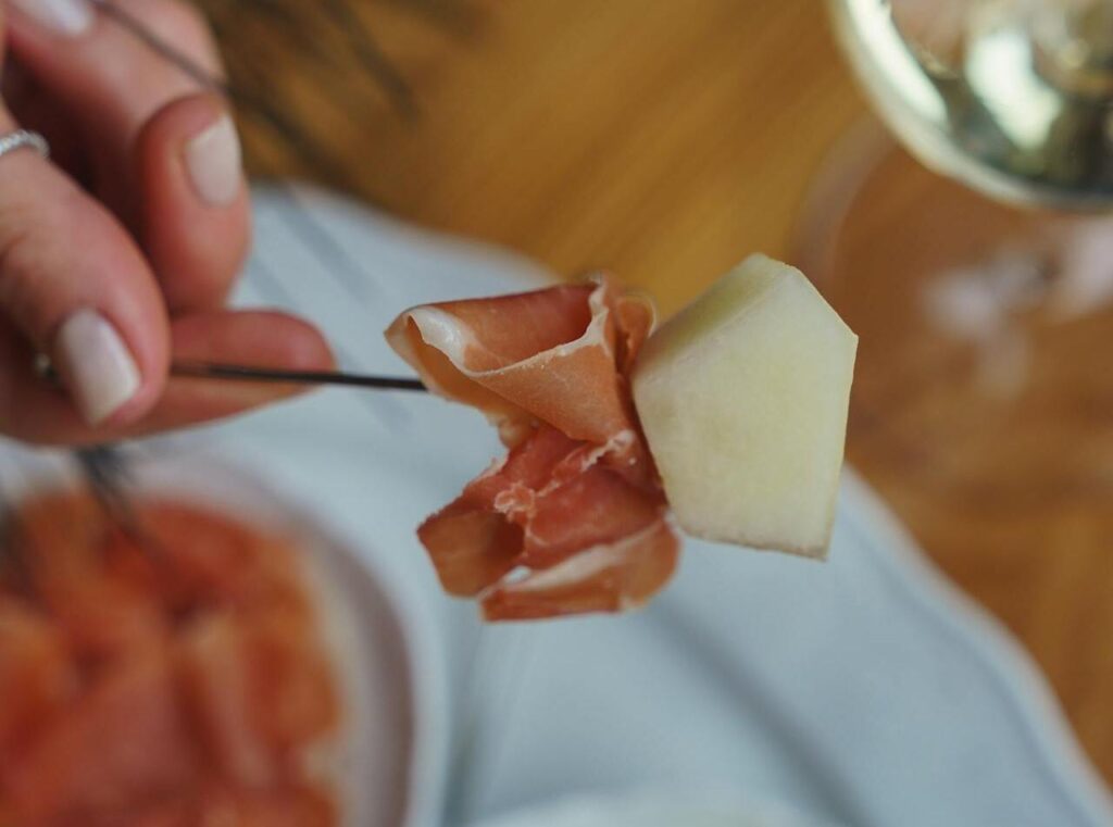 Prosciutto-Wrapped Melon Bites