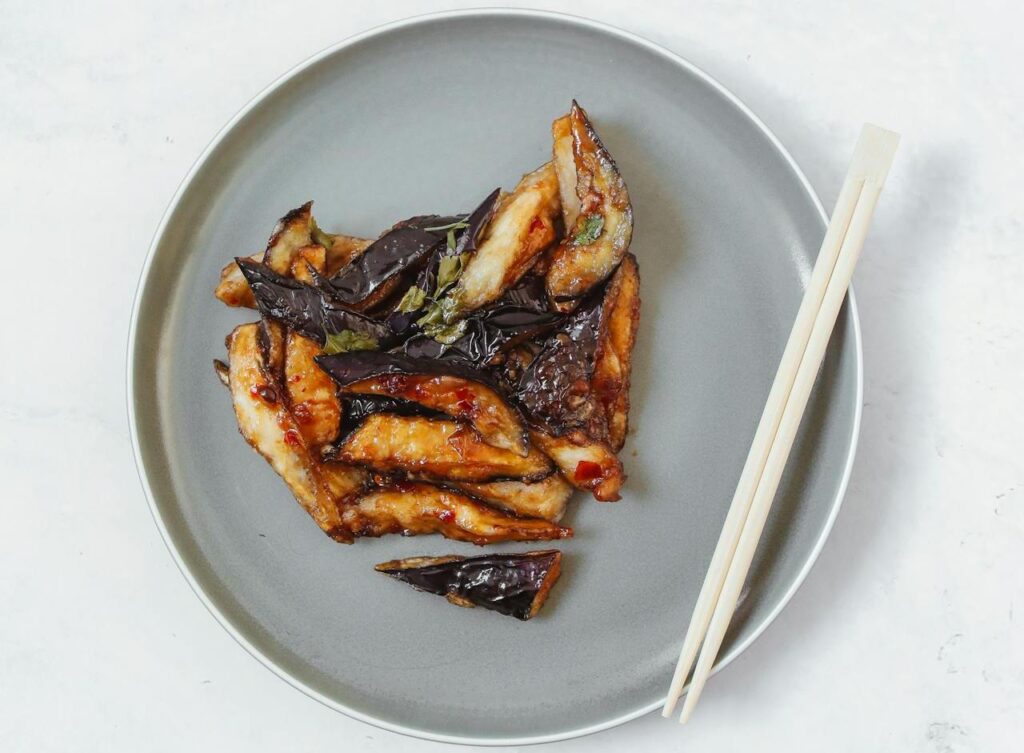 Chinese Eggplant with Garlic Sauce