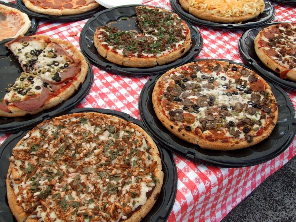 Pizzas, Pizza topping, Fast image.
