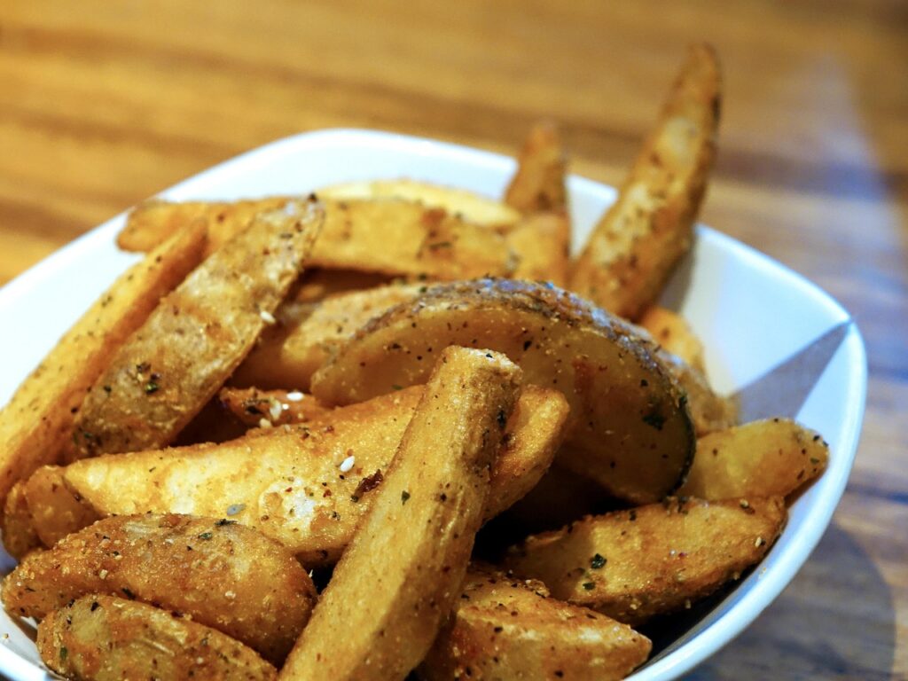 Crispy Herb-Roasted Yukon Wedges