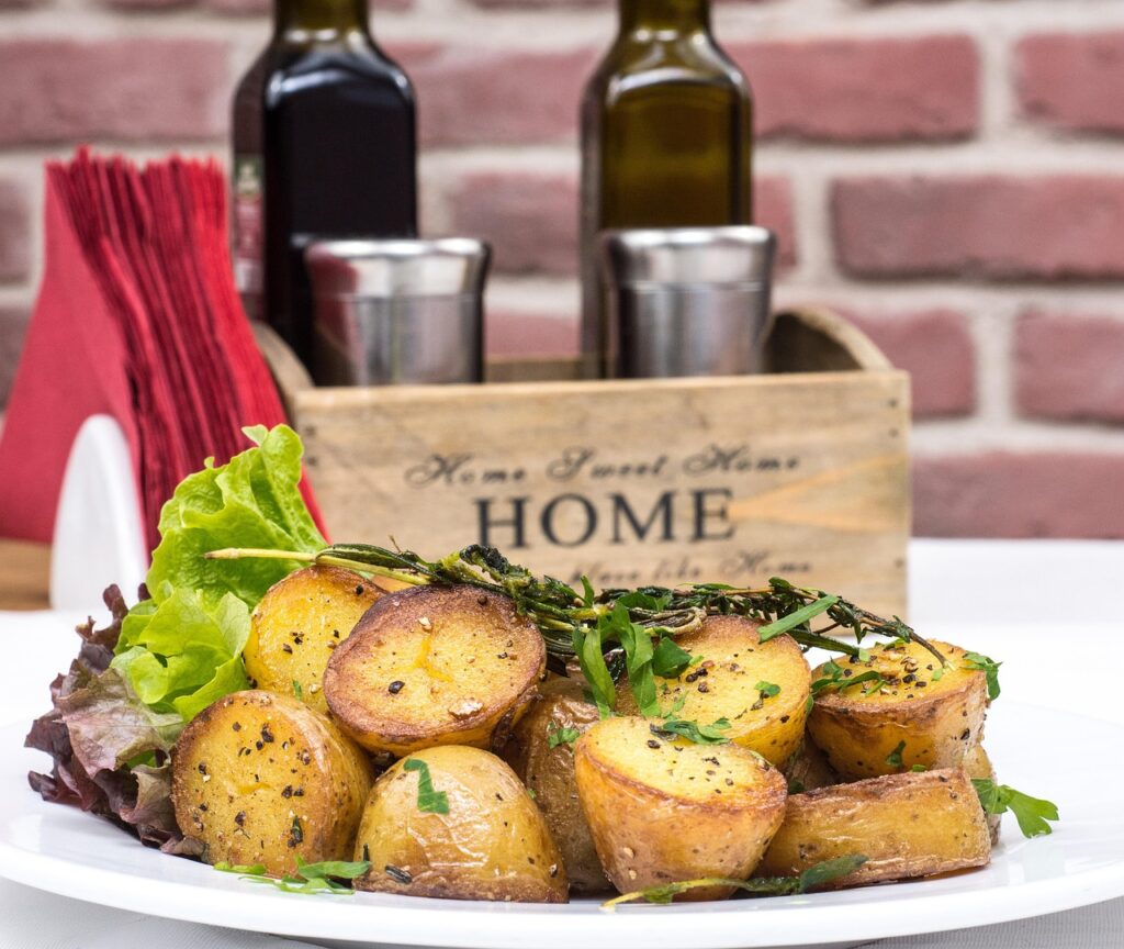 Crispy Roasted Baby Potatoes with Herbs