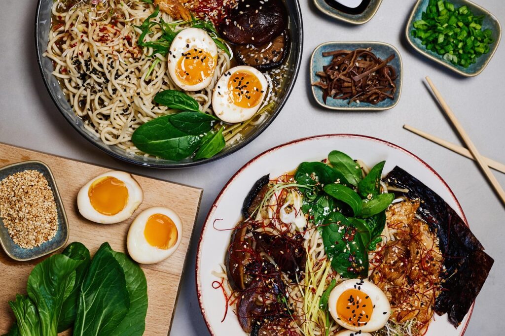 Asian Dinners Ramen, Soup, Dinner image.