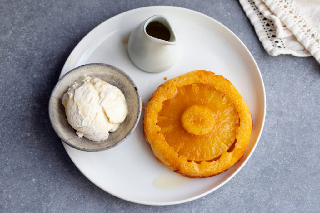 Pineapple Rum Upside-Down Cake