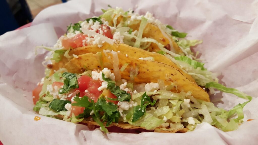 Taco, Mexican food, Food image. 