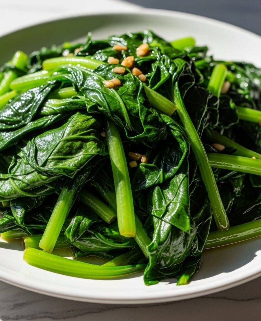 Sautéed Spinach with Garlic and Pine Nuts