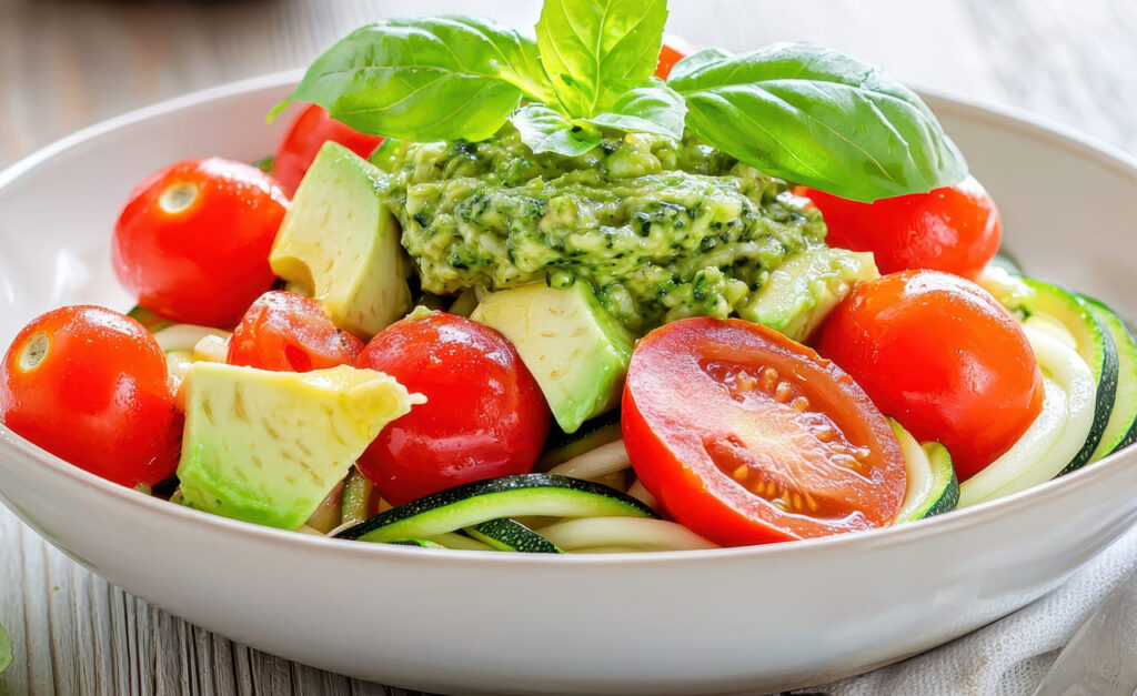 Zucchini Noodles with Pesto