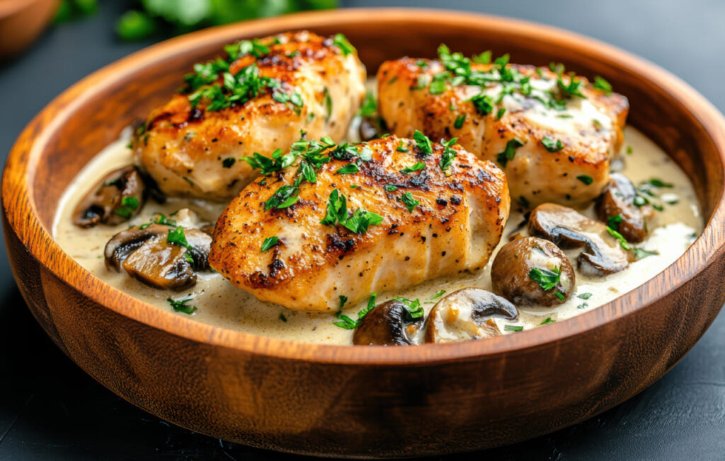 Creamy Chicken and Mushroom Skillet