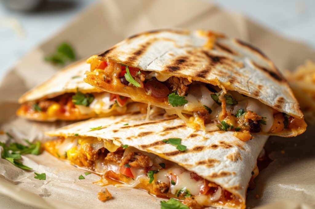 Pork and Cheese Quesadillas