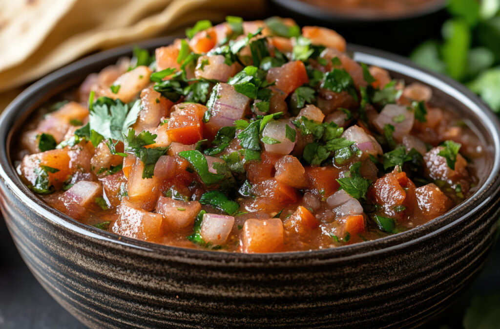 White Onion and Tomato Salsa