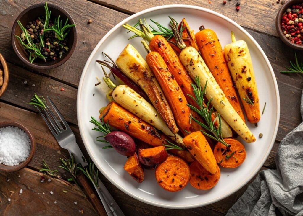 Roasted Carrot and Fennel Bundles
